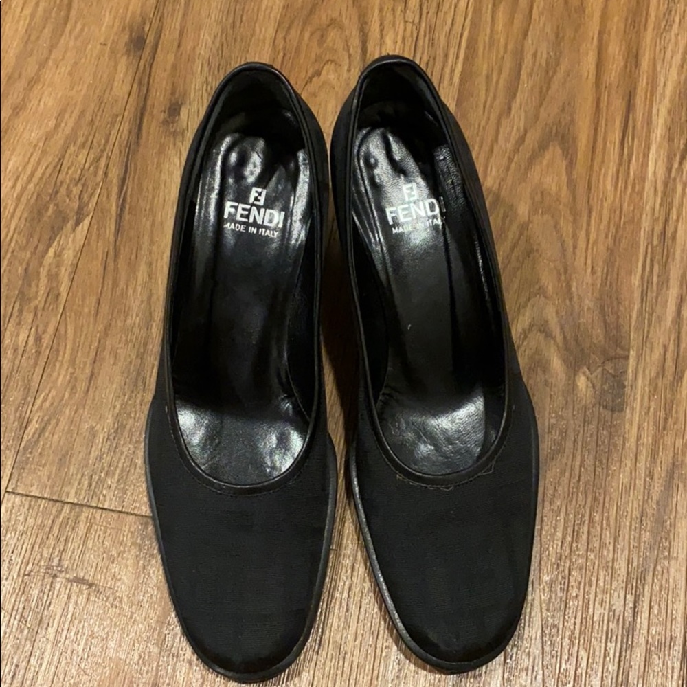 Fendi Black Zucca shoes